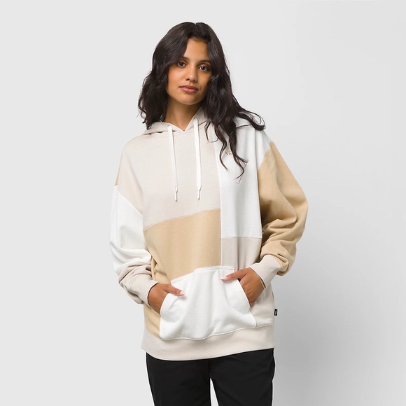 Vans Tops - VANS
Split Block Oversized Hoodie white cream oatmeal beige